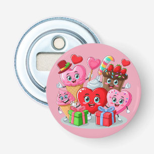Décapsuleur Cartoon Heart & Sweet amis valentine's day