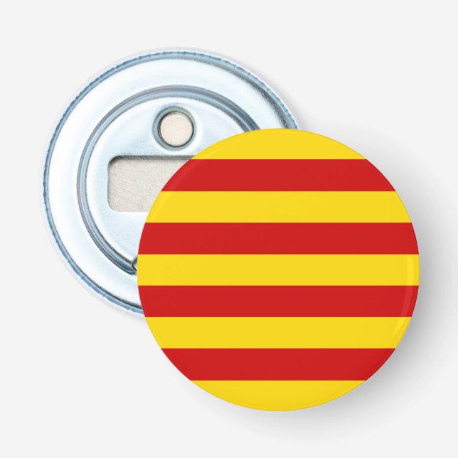 Décapsuleur Catalogne Drapeau & Catalan - La Senyera /party (Devant)