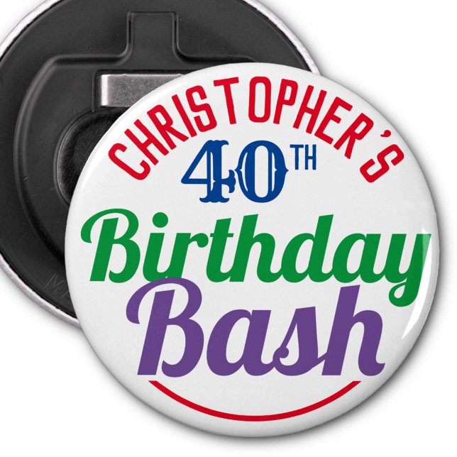 Décapsuleur Célébration d'anniversaire de 40 ans (Créateur téléchargé)