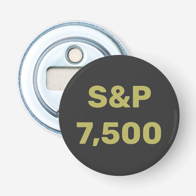 Décapsuleur Célébration de l'indice boursier S&P 7 500 (Devant)