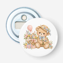 Célébration de nounours vintage avec des fleurs sa