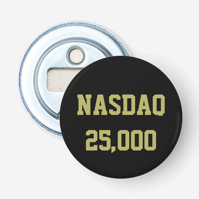 Décapsuleur Célébration du NASDAQ 25000 en Bourse (Devant)