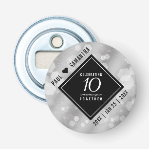 Décapsuleur Célébration élégante du 10e anniversaire de mariag