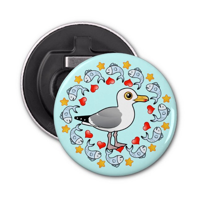 Décapsuleur Cercle de mouette de l'amour (Devant)