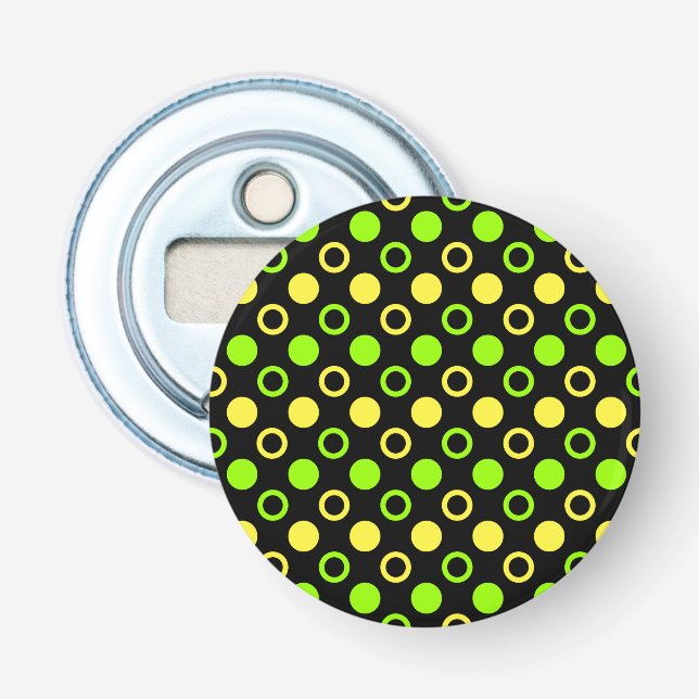 Décapsuleur Cercles et Pois de citron et de citron vert par ST (Devant)