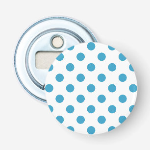 Décapsuleur Cercles Pois bleu paon