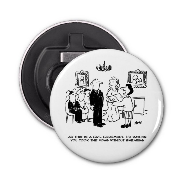 Décapsuleur Cérémonie des Mariages civils dans un bureau d'enr (Devant)