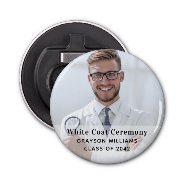 Décapsuleur Cérémonie du manteau blanc Photo Médicale (Devant)