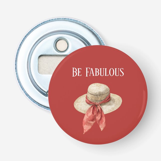 Décapsuleur Chapeau à nœud rouge fabuleux (Devant)