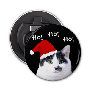 Décapsuleur Chat à Santa Hat Noël