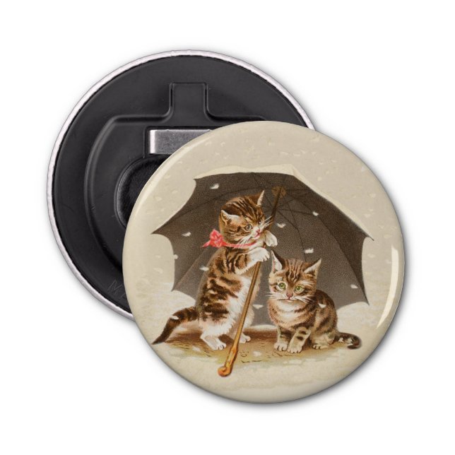 Décapsuleur Chat Kitten chaton antique vintage jolie mignonne (Devant)