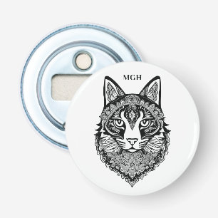 Décapsuleur Chat ornemental Monogramme personnalisé