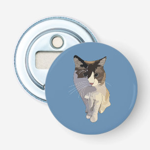 Décapsuleur Chat Ragdoll, Bleu Poussiéreux