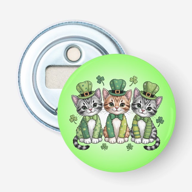 Décapsuleur Chatons chanceux de la Saint-Patrick-47474 (Devant)