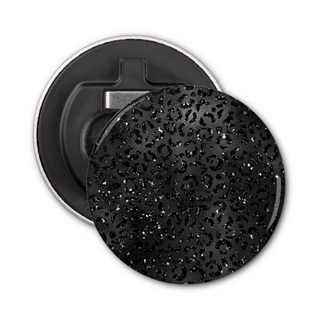 Décapsuleur Cheetah noir léopard peau Imprimer Motif animal (Devant)