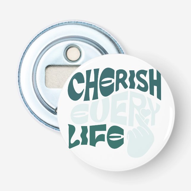 Décapsuleur Cherish Life - Love & Kindness Art (Devant)