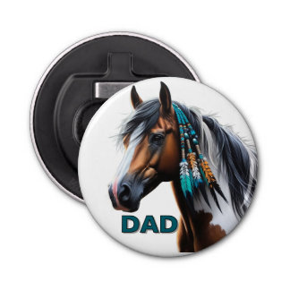 Décapsuleur Cheval de peinture avec perles autochtones