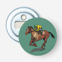 Cheval et Jockey Horse Racing Vert foncé