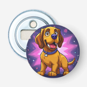 Décapsuleur Chien de dessin animé joueur avec des couleurs viv
