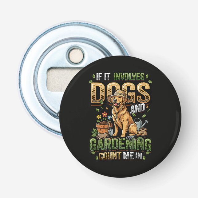 Décapsuleur Chien de jardin si cela implique des chiens et du  (Devant)