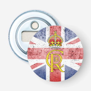 Décapsuleur Chiffre du roi Charles III/ouvre-bouteille du drap