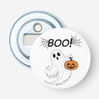 Décapsuleur Citrouille et fantôme blanc « Boo » Halloween
