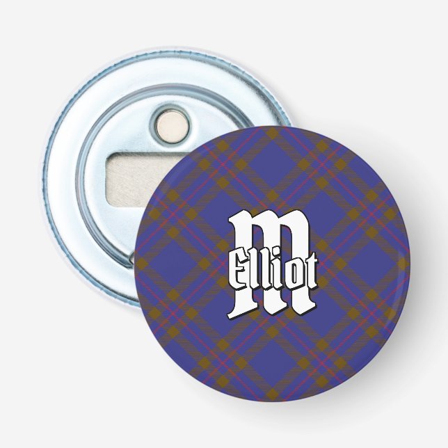 Décapsuleur Clan Elliot Tartan moderne (Devant)