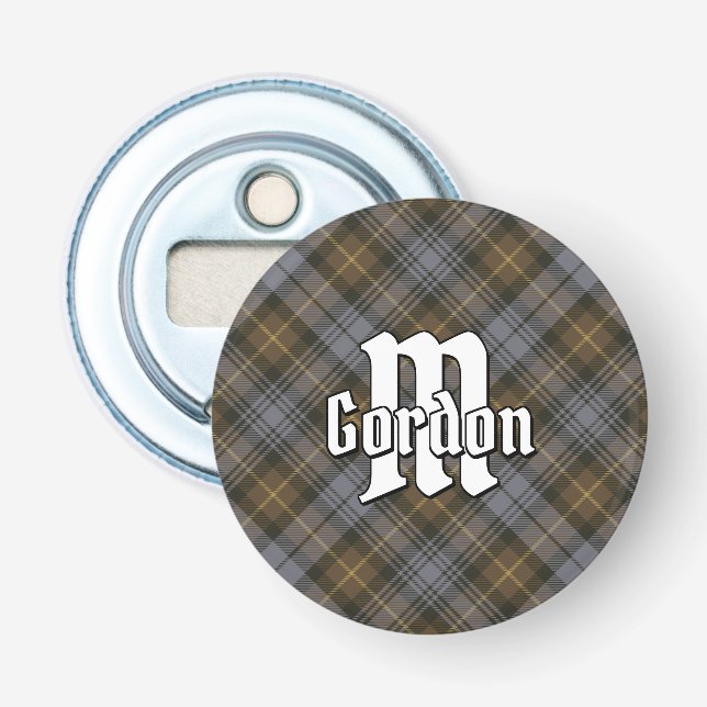 Décapsuleur Clan Gordon Tartan Patiné (Devant)