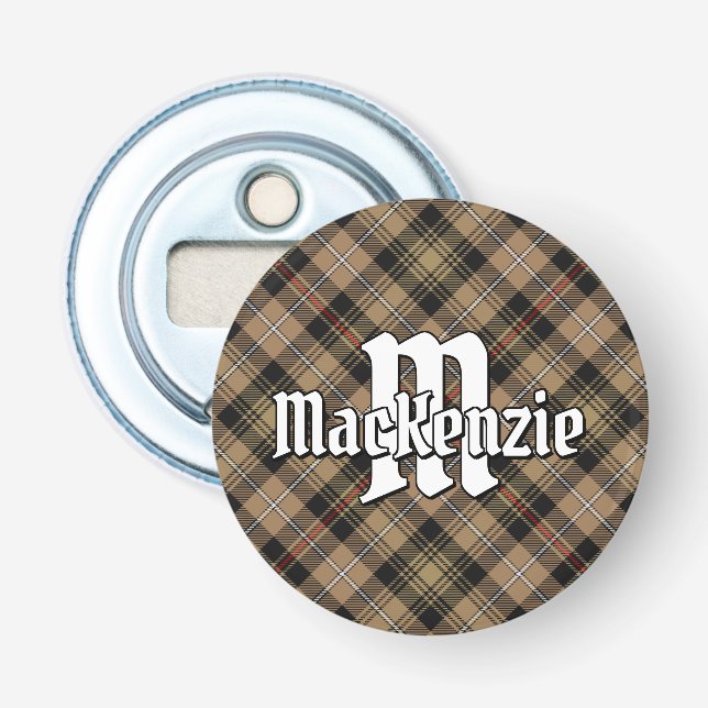 Décapsuleur Clan MacKenzie Chasse Brown Tartan (Devant)