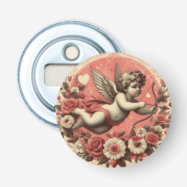 Décapsuleur Classic/Vintage/Retro Saint-Valentin cupide (Devant)