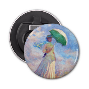 Décapsuleur Claude Monet - Femme avec un parasol face à droite