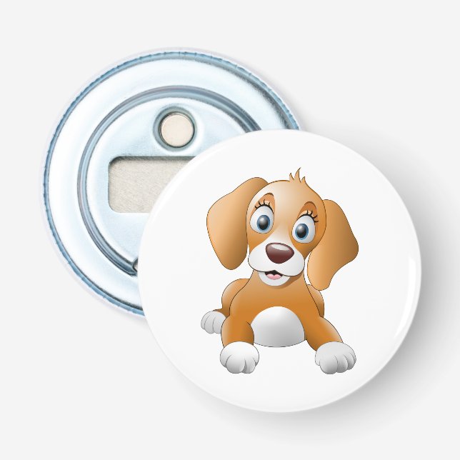 Décapsuleur Clipart Brown de chien (Devant)