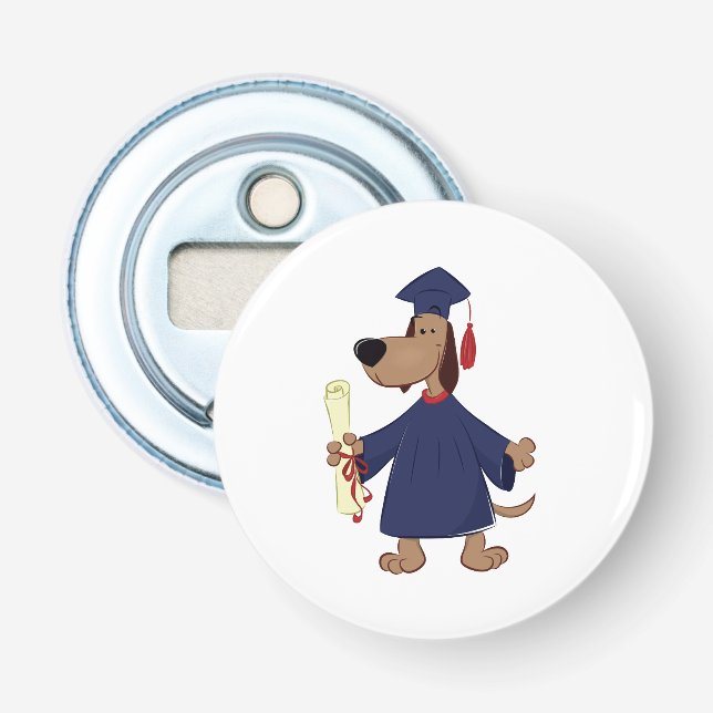 Décapsuleur Clipart de graduation de chien (Devant)