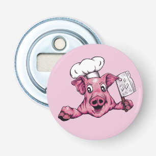 Décapsuleur Cochon Le Cochon Démentiel Dessin Animé Chef Art