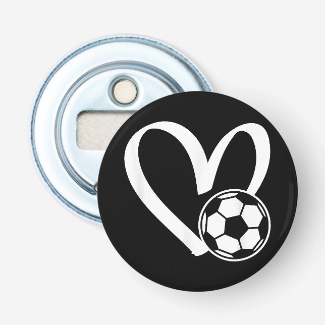 Décapsuleur Coeur de balle de football (Devant)