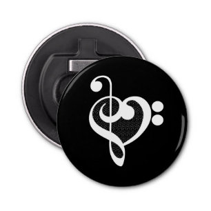 Décapsuleur Coeur de musique - I Love Music