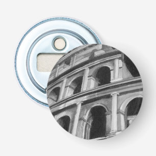 Décapsuleur Colosseum romain avec les dessins architecturaux