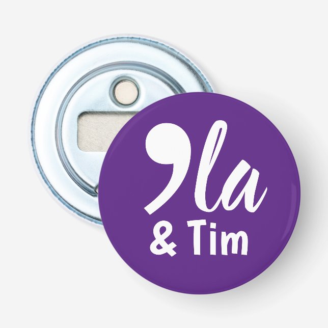 Décapsuleur Comma Kamala et Tim 2024 (Devant)