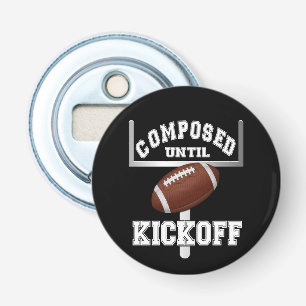 Décapsuleur Composé Jusqu'À L'Humour De Football De Kickoff