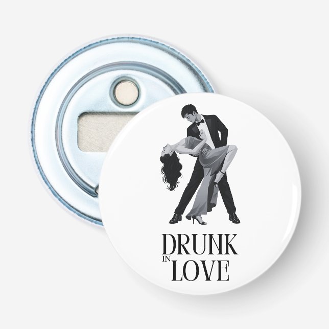 Décapsuleur Conception Amour Enivrant | Couple de Danse Mariag (Devant)