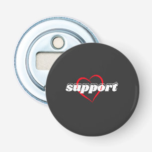 Décapsuleur Conception de cœur de soutien – Symbole d'amour ro