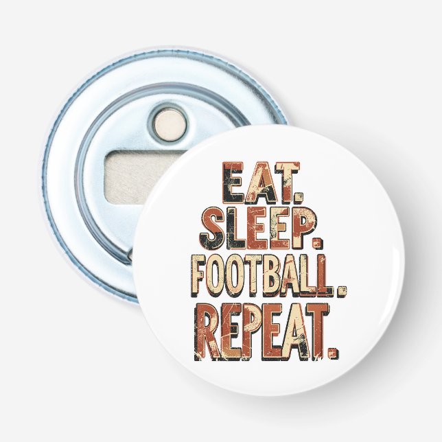 Décapsuleur Conception de fan de football vintage | Graphique  (Devant)