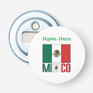 Décapsuleur Conception de nom de drapeau du Mexique personnali