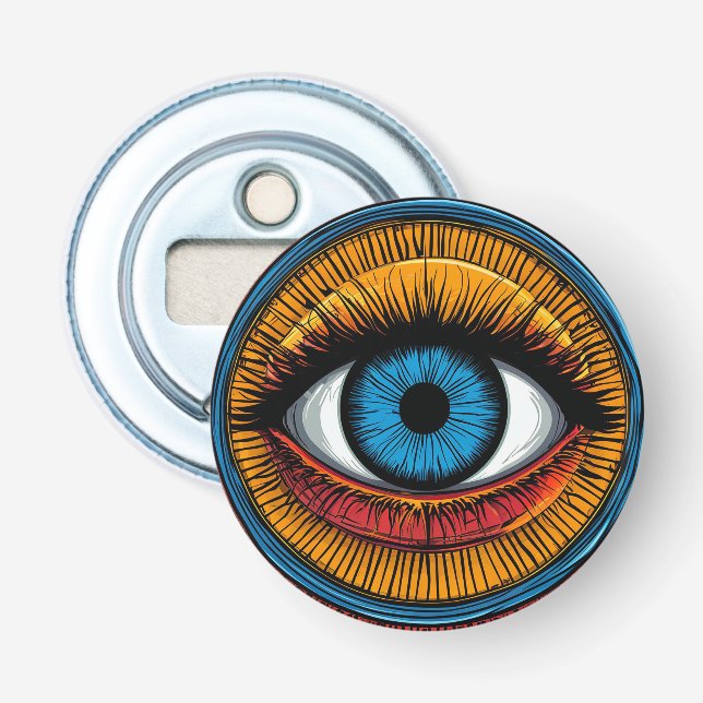 Décapsuleur Conception vibrante de l'œil du mal artistique (Devant)
