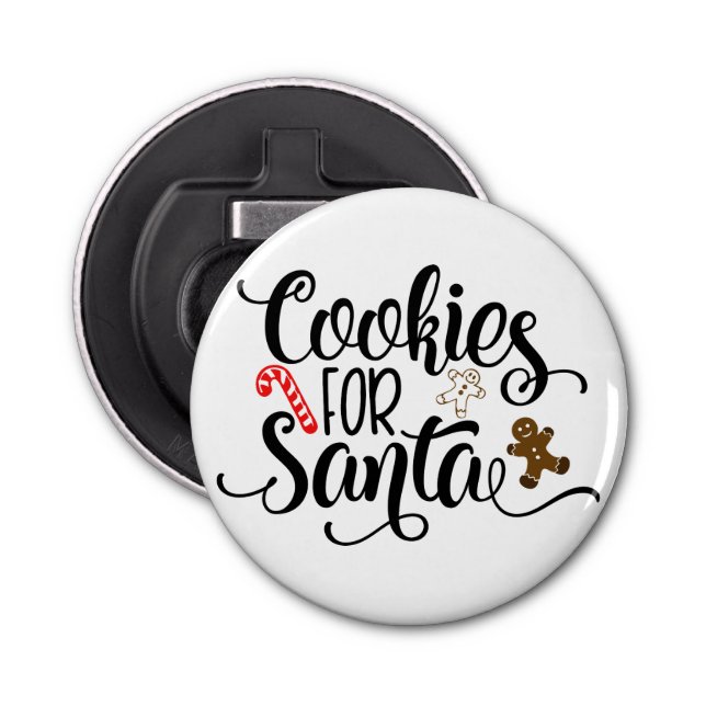Décapsuleur Cookies pour Père Noël Fun Christmas (Devant)