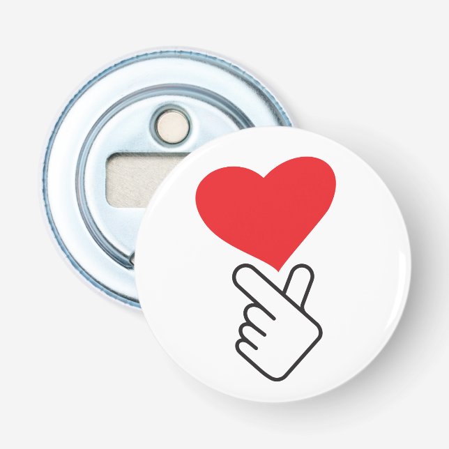 Décapsuleur Corée v doigt, wave ou main coréenne. K-pop (Devant)