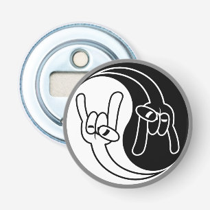 Décapsuleur Cornes de diable Yin Yang en métal lourd