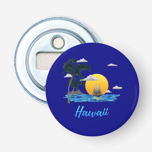 Décapsuleur Coucher de soleil sur la plage d'Hawaii (Devant)