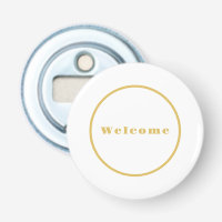 Couleur Or Fête de Bienvenue Minimaliste Professio