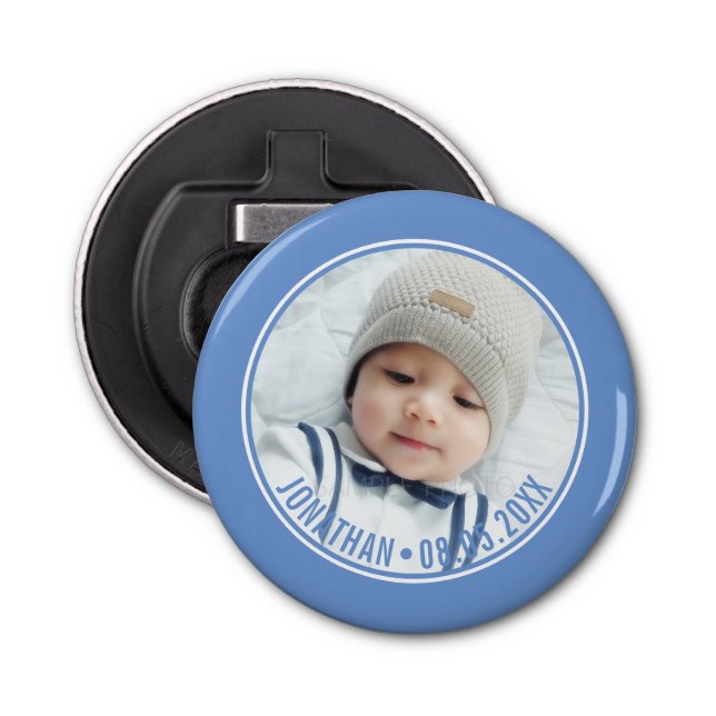 Décapsuleur Couleur personnalisée avec photo et texte personna (Devant)